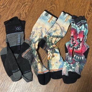 Smartwool Women's Vibrant Patterned Socks - Black, Gray, Multicolor